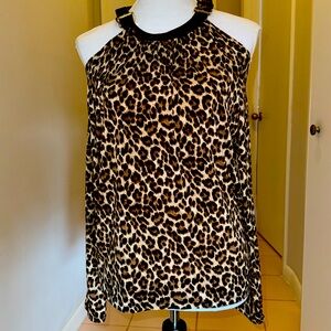 Michael Kors leopard top. NWT Small.